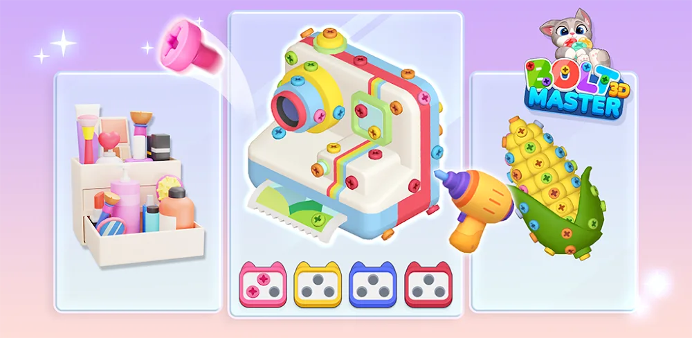 3D Bolt Master v1.3.7 MOD APK (Menu, Free Purchase)