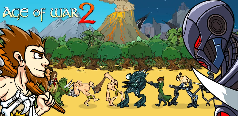 Age of War 2 v2025.1.11 MOD APK (Menu, Godmode, Unlimited Population)