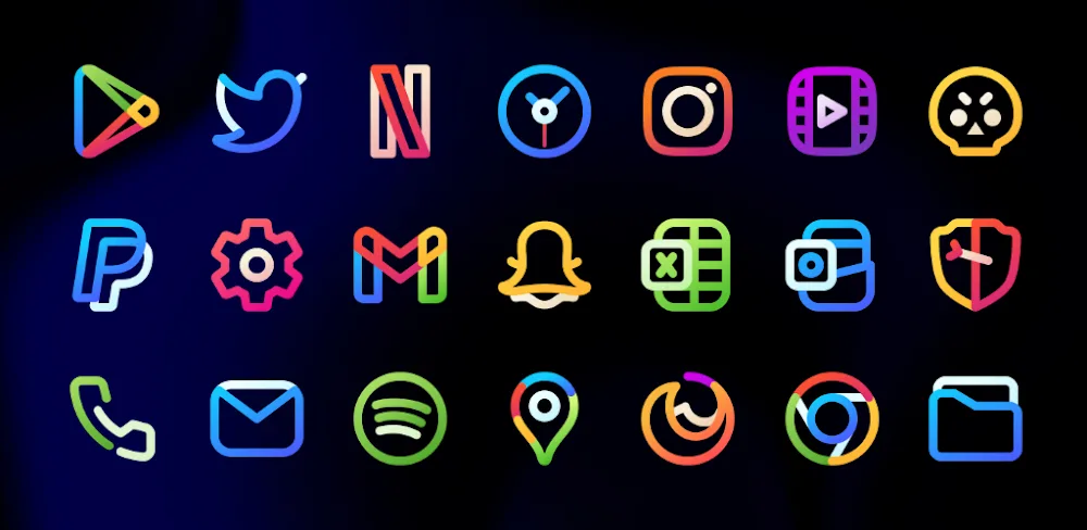 Aline: bold linear icon pack v3.4.6 APK (Full Version)