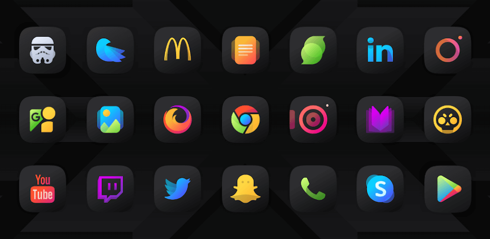 Athena Dark Icon Pack v40.60.28 APK (Full Version)