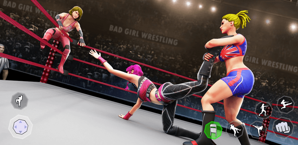 Bad Girls Wrestling Game v6.6 MOD APK (Unlock Character, High Gold)