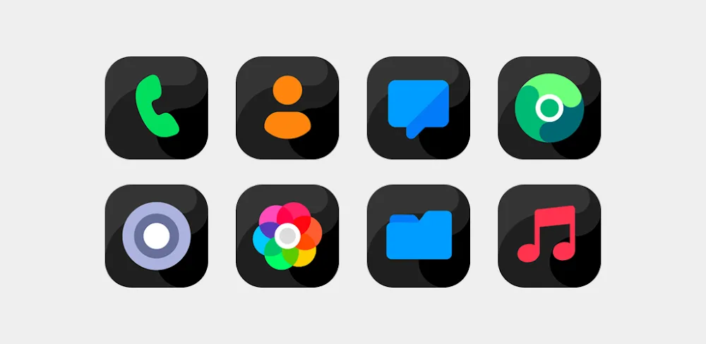 Bastis Black - Icon Pack v9.0 APK (Full Version)