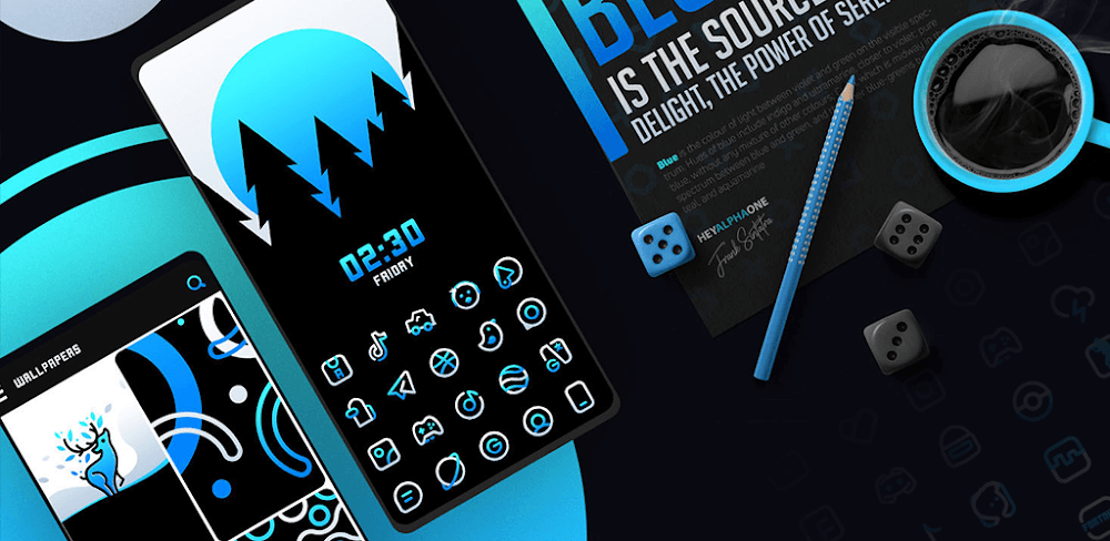 BlueLine IconPack v4.5 APK (Full Version)
