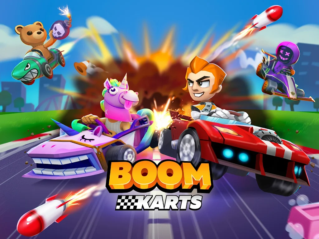 Boom Karts v1.57.0 MOD APK (All Cars Unlocked, Speed) Download