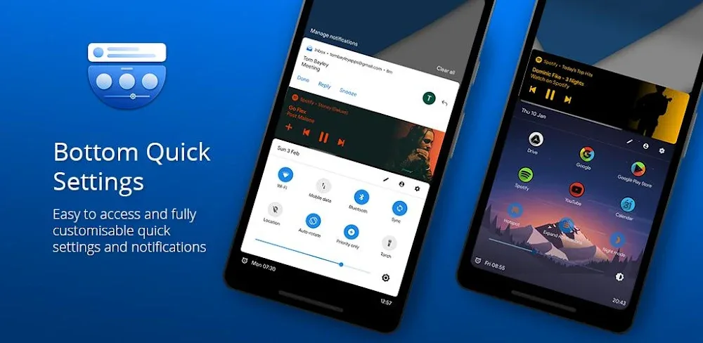 Bottom Quick Settings v6.3.3 MOD APK (Premium Unlocked)