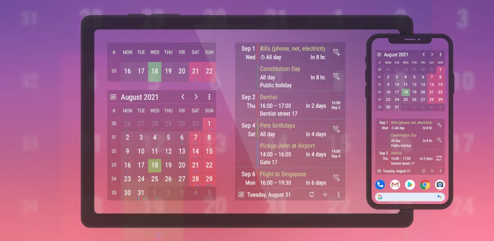 Calendar Widget v2026.04.29-311 MOD APK (Premium Unlocked)