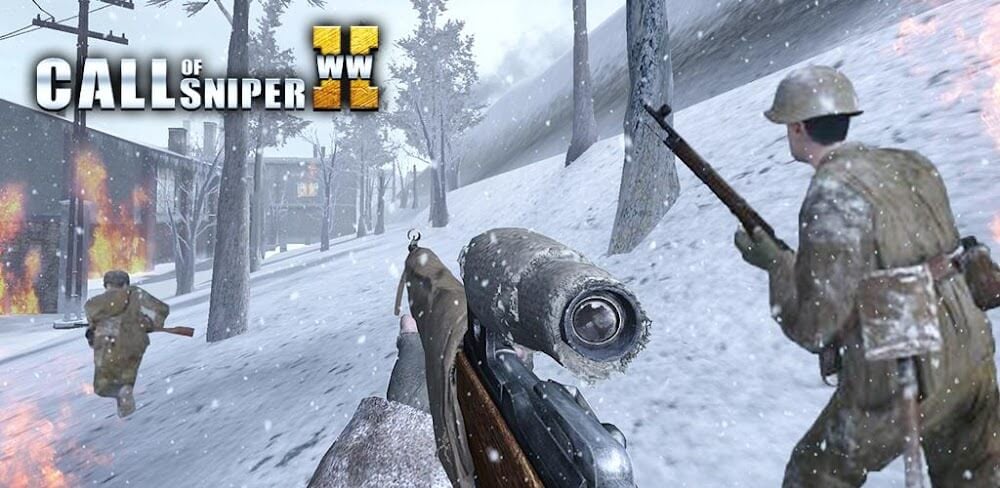 Call of Sniper WW2 v3.8.1 MOD APK (God Mode, Dumb Enemy)