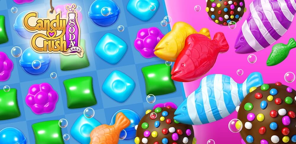 Candy Crush Soda Saga v1.319.4 MOD APK (Many Moves, Unlocked)