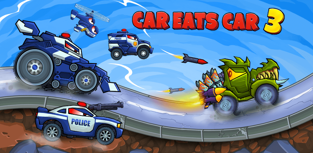 Car Eats Car 3 Hill Climb Race MOD APK v4.2.0 (Unlimited Money/Gasoline)