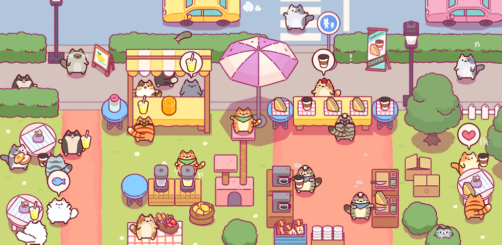 Cat Snack Bar v1.0.213 MOD APK (Unlimited Gems, Cooking No CD)