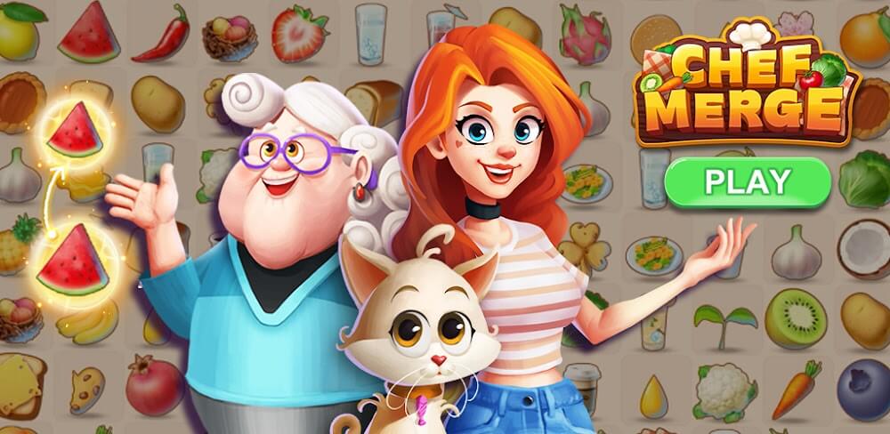 Chef Merge v1.7.17 MOD APK (Unlimited Diamonds, Energy)