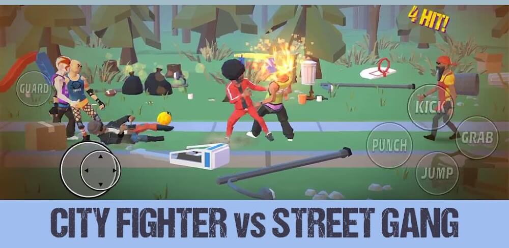 City Fighter vs Street Gang v3.9.0 MOD APK (God Mode, One Hit)