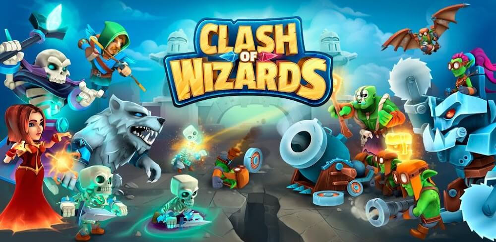 Clash of Wizards v1.84.4 APK (God Mod, Speed Game Multiplier, No-ADS)