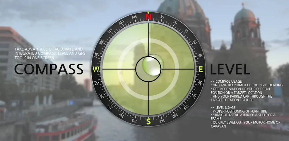 Compass Level v2.4.21 MOD APK (Premium Unlocked)