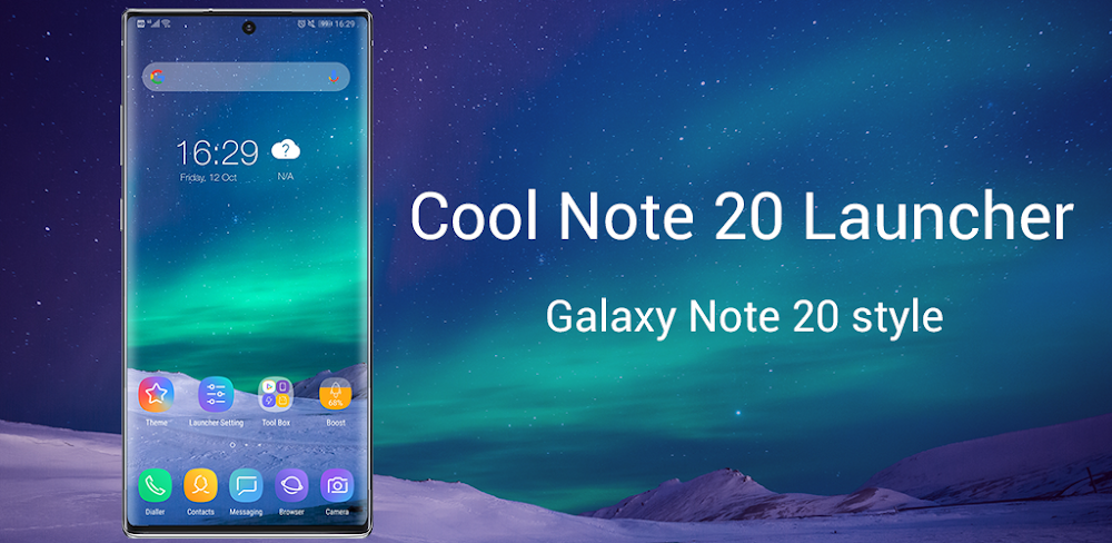 Cool Note20 Launcher v10.7 MOD APK (Premium Unlocked)