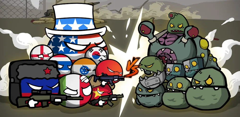 Countryballs - Zombie Attack v0.7.7 MOD APK (Unlimited Diamonds)
