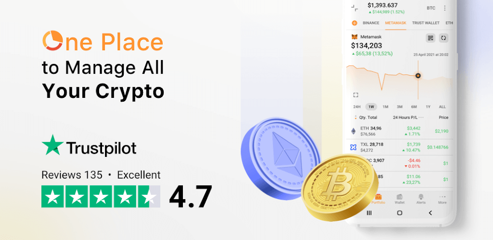 Crypto Tracker - Coin Stats v5.30.1 MOD APK (Pro Unlocked)
