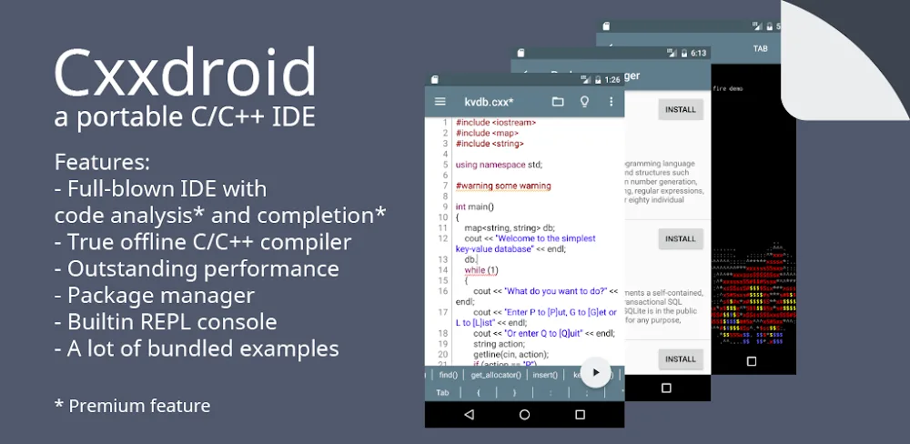 Cxxdroid v5.56_arm64 MOD APK (Premium Unlocked)