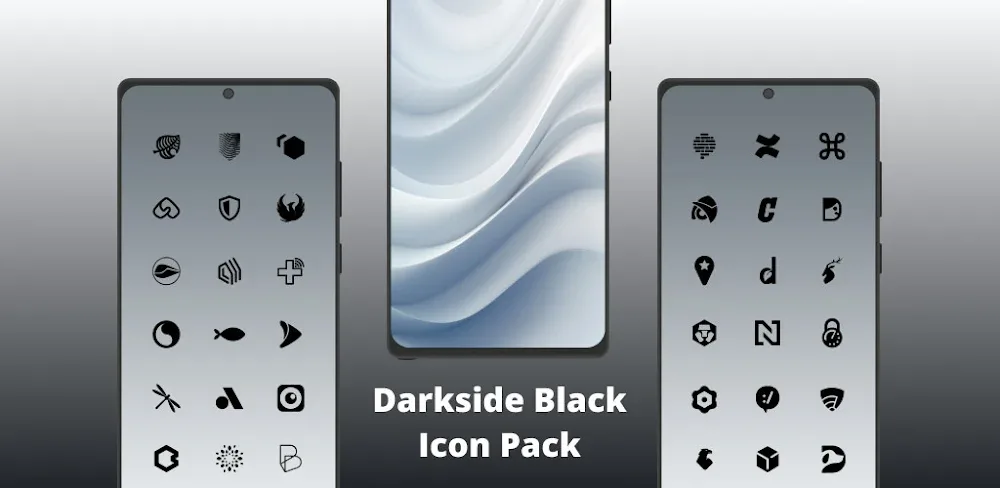 Dark Side Black Icon Pack v6.6 APK (Full Version)