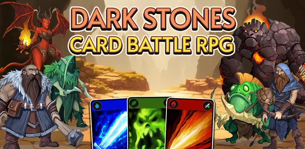 Dark Stones: Card Battle RPG v2.0.4 MOD APK (Menu, Increase Diamonds, Gold)