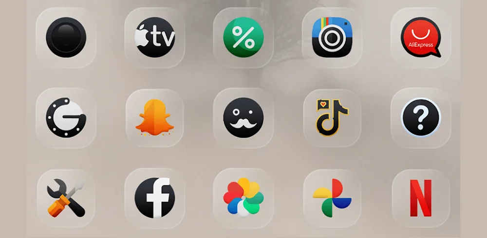 Darko Glass Icon Pack v1.2 APK (Full Version)