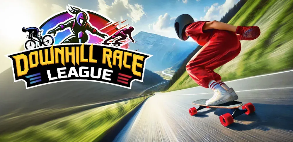 Downhill Race League v0.13.0 MOD APK (Menu, Unlimited Coins, Gems, Tickets)