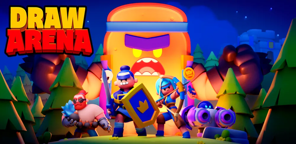 Draw Arena: Battle Tactics v1.14.1 MOD APK (High Damage, Rewards, No ADs)