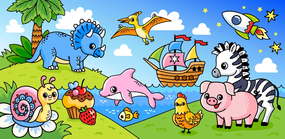 Easy coloring book for kids v1.29 MOD APK (Premium Unlocked)