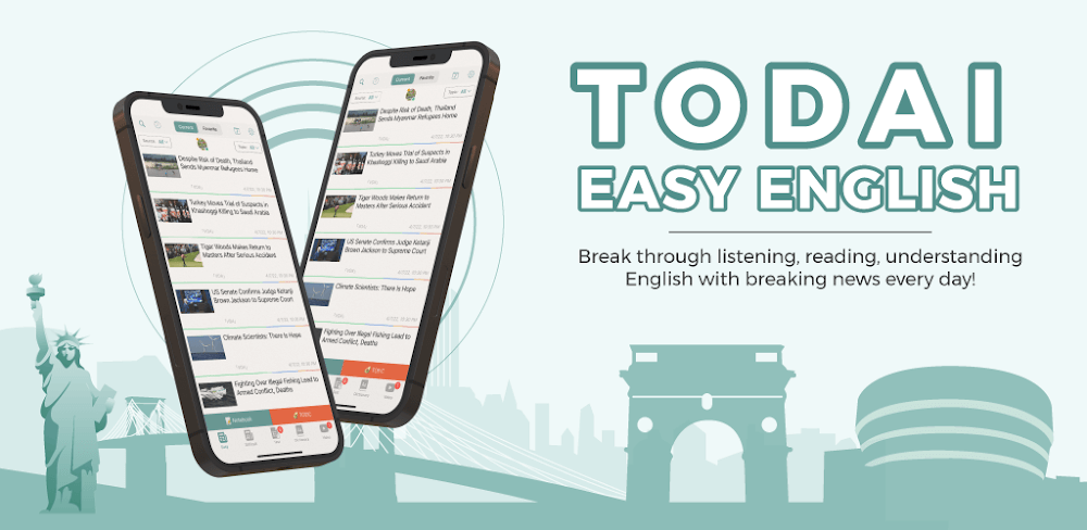 Easy English News: TODAI v2.3.3 MOD APK (Premium Unlocked)