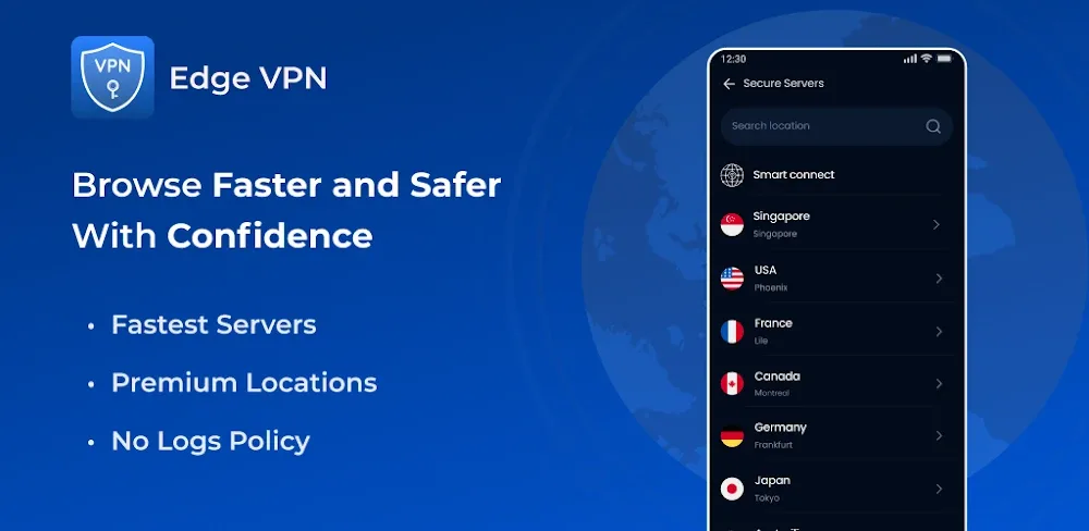 Edge VPN - Simple & Fast v1.5.3 MOD APK (Premium Unlocked)
