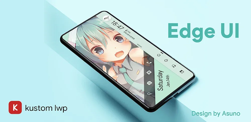 EdgeUI For KLWP v7.5.0-Global APK (Full Version)