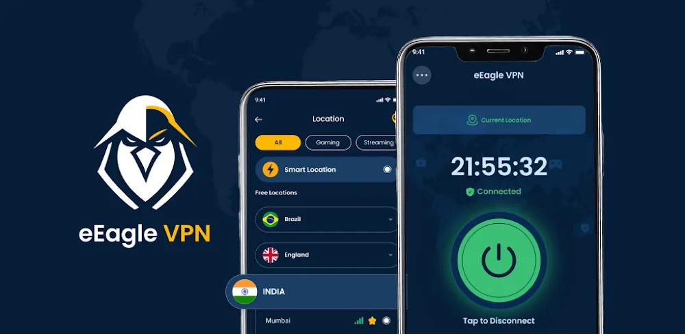 eEagle VPN v2.12.3 MOD APK (Premium Unlocked)