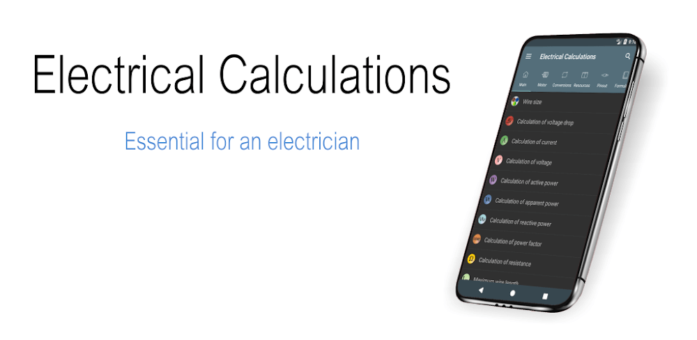 Electrical Calculations v11.0.7 MOD APK (Premium Unlocked)