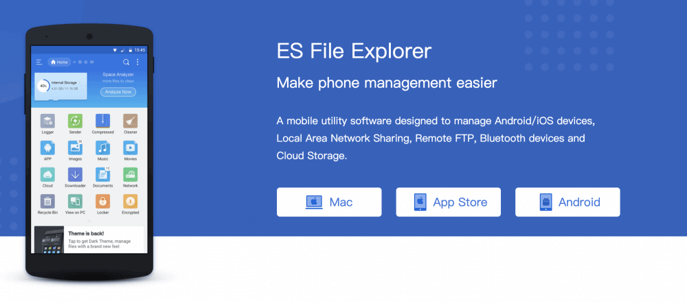 ES File Explorer v4.4.3.6 MOD APK (Premium Unlocked)