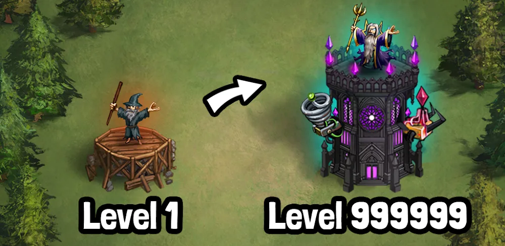 Evil Tower - Idle Defense TD v0.9.2 MOD APK (Menu, Unlimited Gem, God Mod)