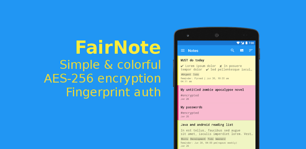 FairNote v5.2.1 MOD APK (Pro Unlocked)