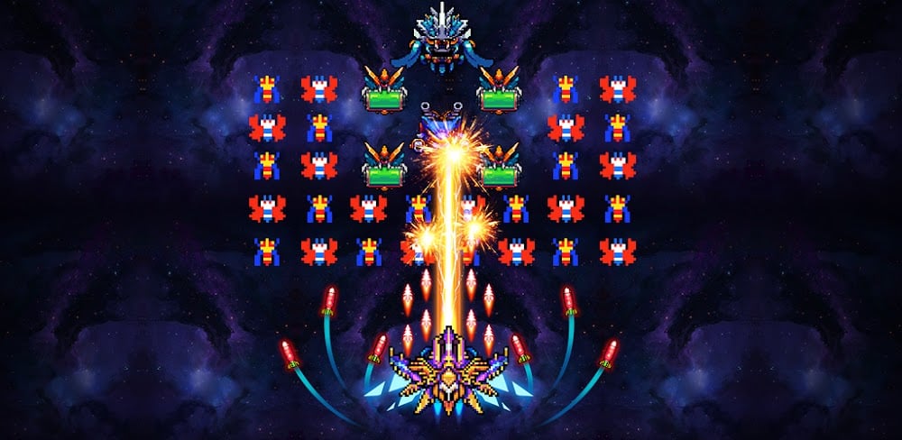 Falcon: Classic Space Invaders v100.83 MOD APK (Unlimited Money)
