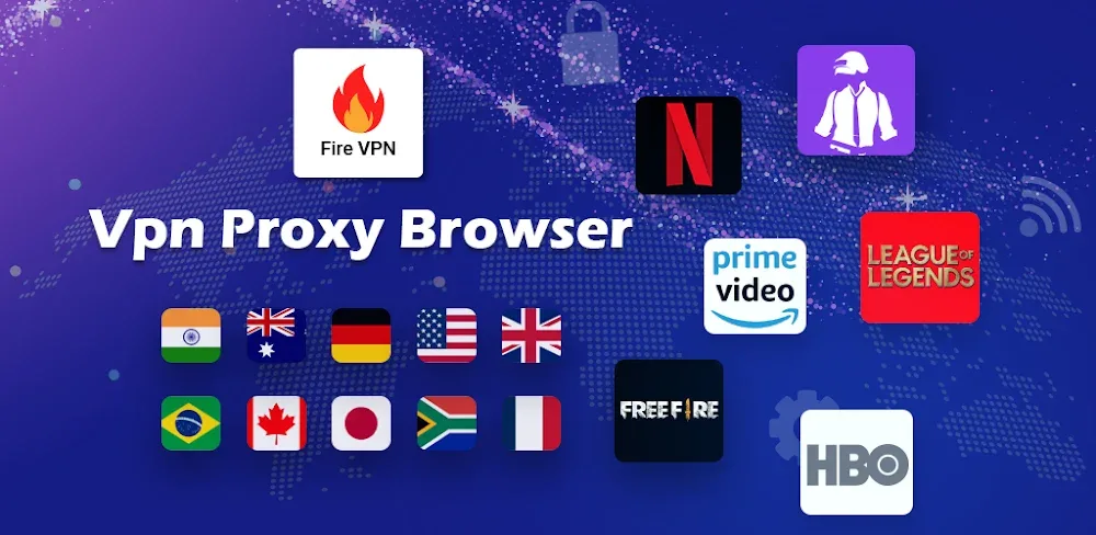 Fire VPN v63.11.4 MOD APK (Premium Unlocked)