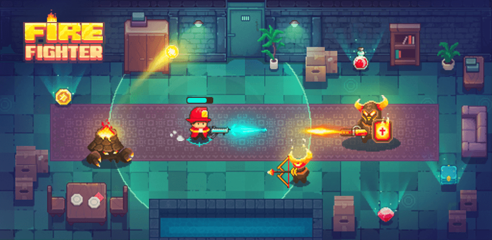 Firefighter: pixel shooter v0.1.3 MOD APK (Unlimited Money)