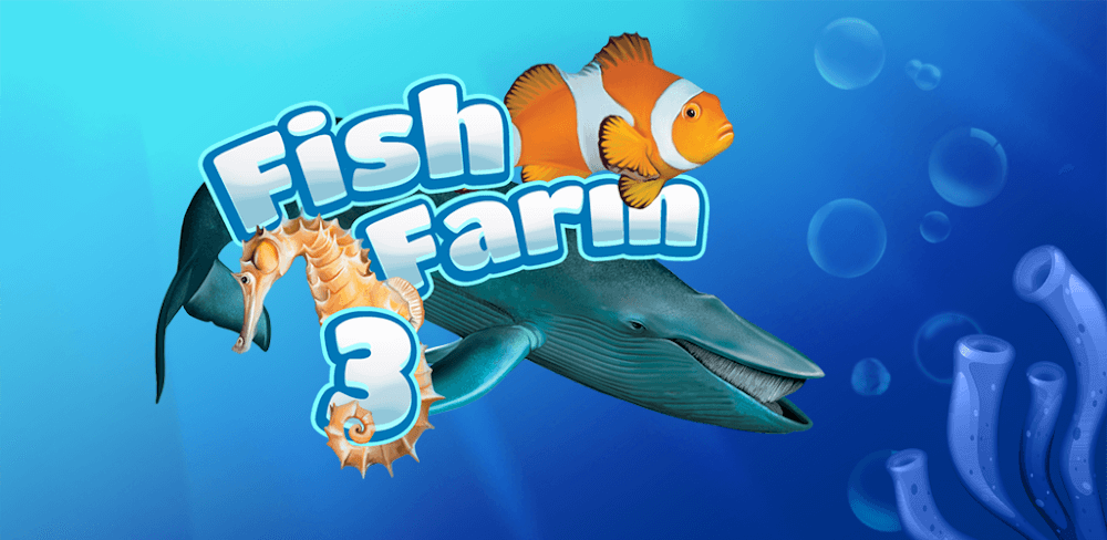 Fish Farm 3 - Aquarium v1.18.10.7180 MOD APK (Unlimited Money, XP, Menu)