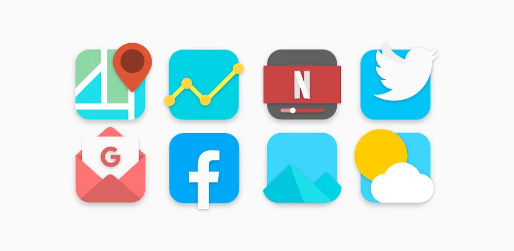 Flat Evo - Icon Pack v7.3 APK (Full Version)