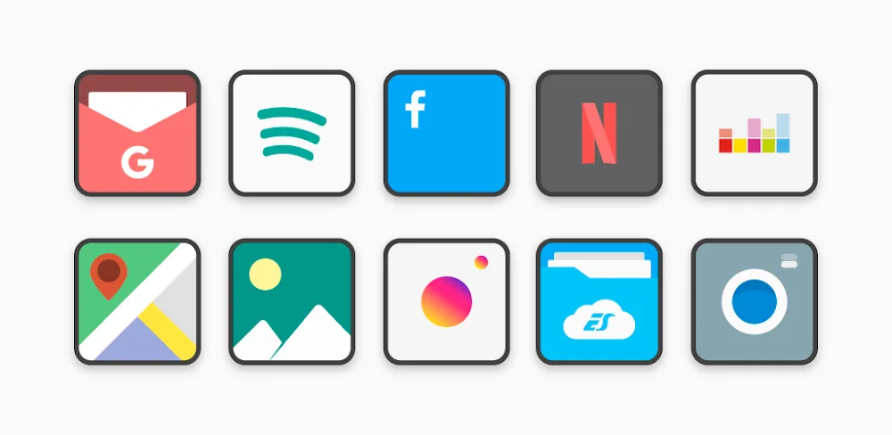 Flat Square - Icon Pack v10.2 MOD APK (Full Version)