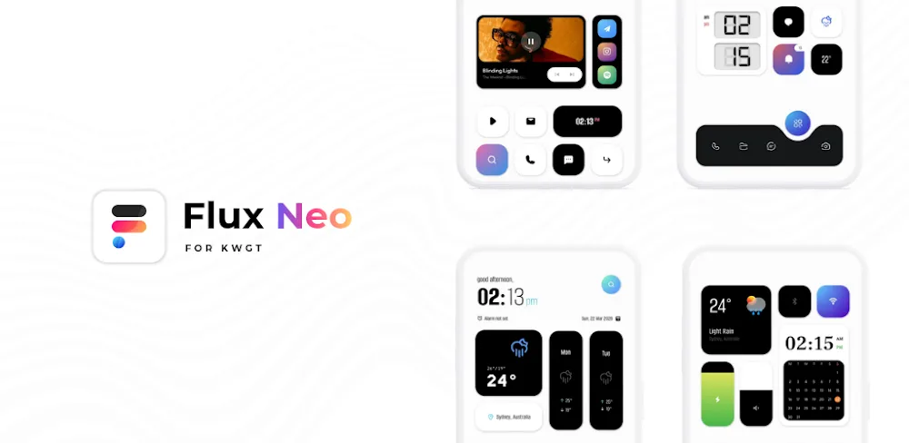 Flux Neo for KWGT v1.1.0 APK (Full Version)