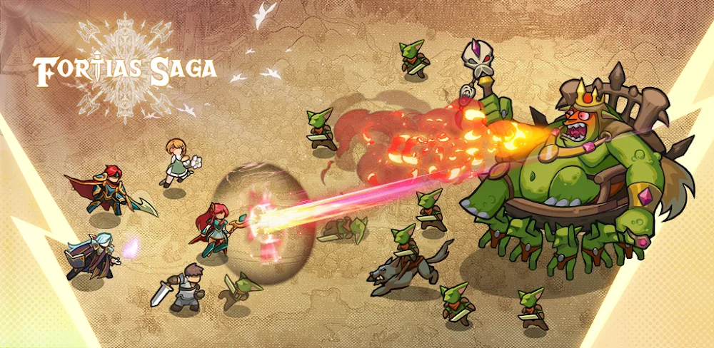 Fortias Saga v1.1.18 MOD APK (Damage, Defense Multiplier, God Mode)