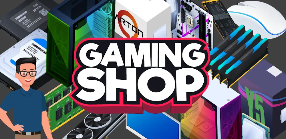 Gaming Shop Tycoon v1.0.11.0 MOD APK (Unlimited Money)