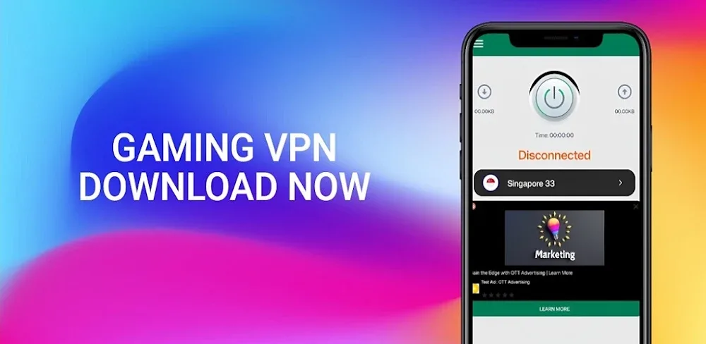 Gaming VPN - Lower Ping Vpn v60.26 MOD APK (Premium Unlocked)