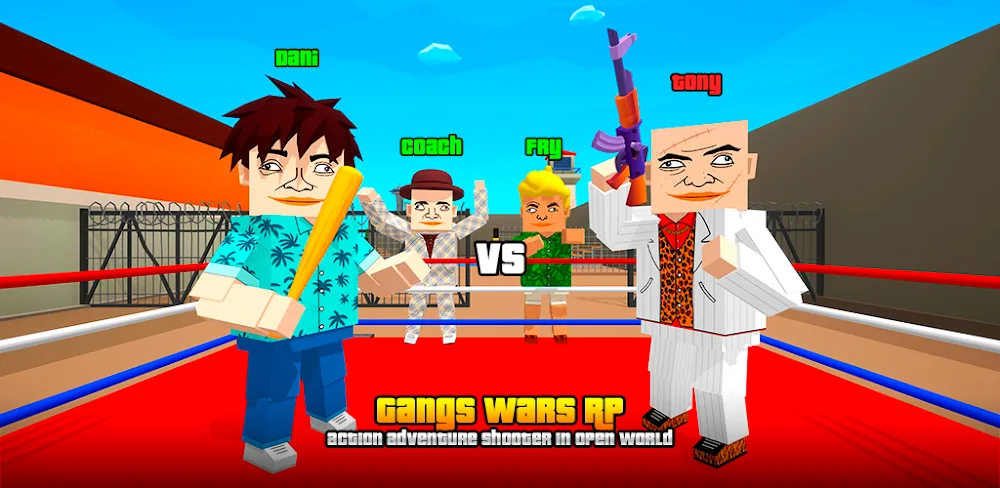 Gangs Wars: Pixel Shooter RP v0.26.12 MOD APK (Unlimited Moneys, God Mod, ADS Removed)