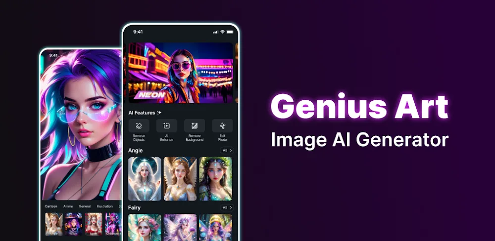 Genius Art: Image AI Generator v1.6.0_20260324 MOD APK (Premium Unlocked)
