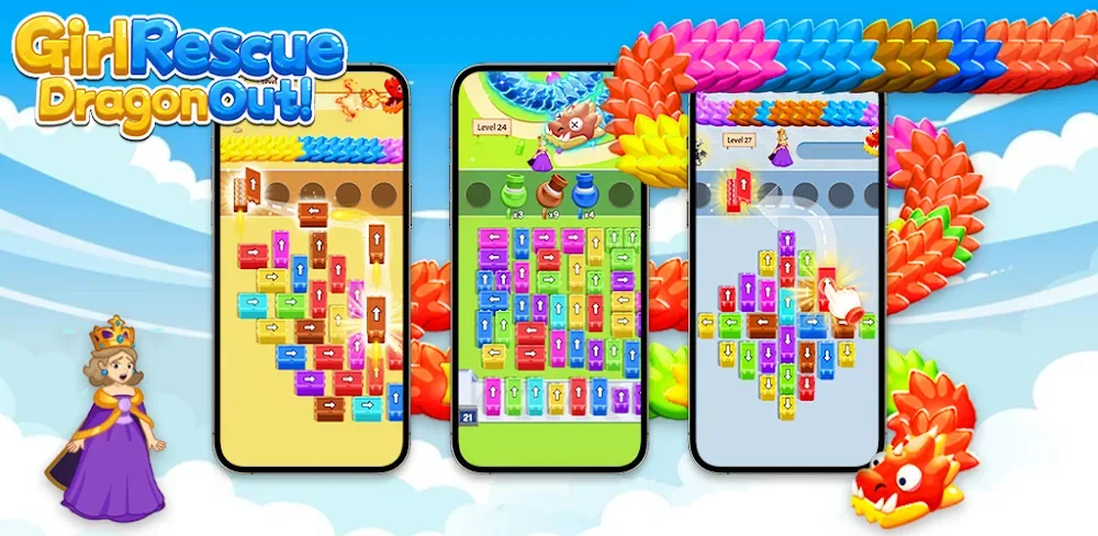 Girl Rescue: Dragon Out v1.1.1.0 MOD APK (Menu, God Mode, Unlocked No Ads)