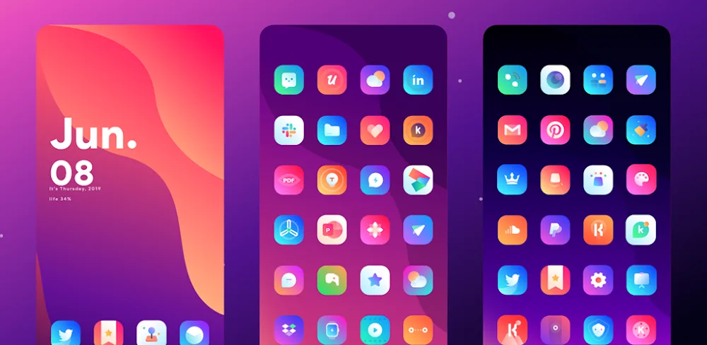 Gladient Icon Pack v10.9 APK (Full Version)
